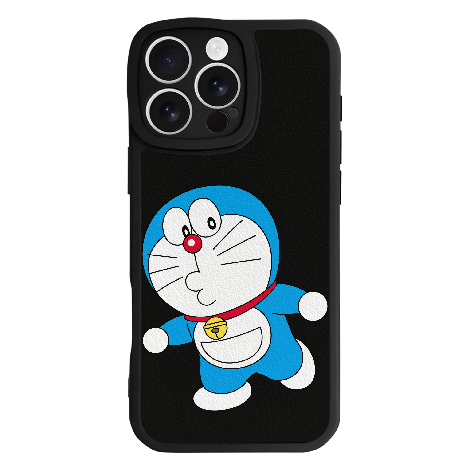 （画像用） ドラえもん Doraemon 【iPhone 16シリーズ対応】シリコンスマホケース（レザー調） 材質：シリコン